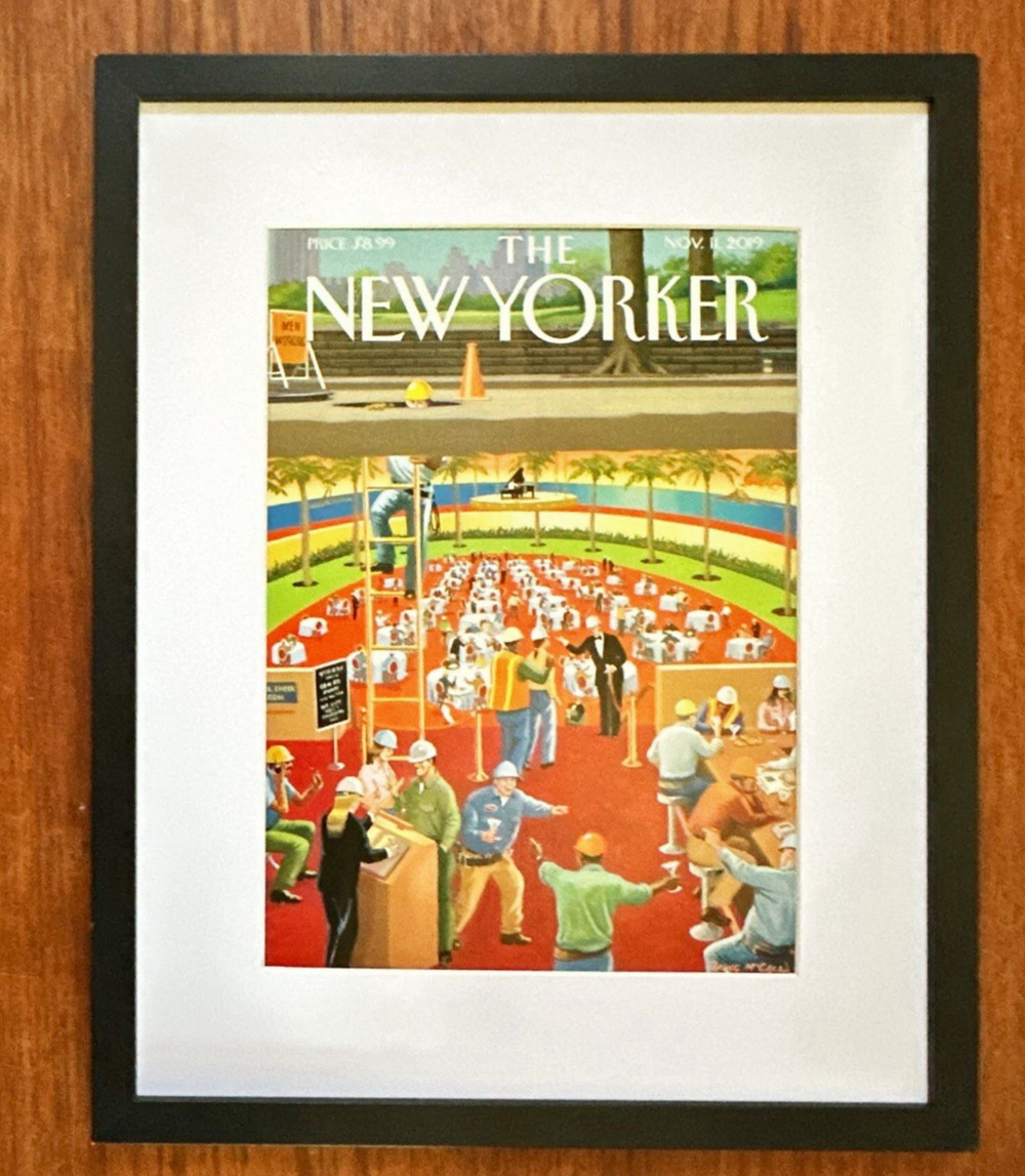 Framed 2019 The New Yorker November 11 McCall "Down the Hatch"